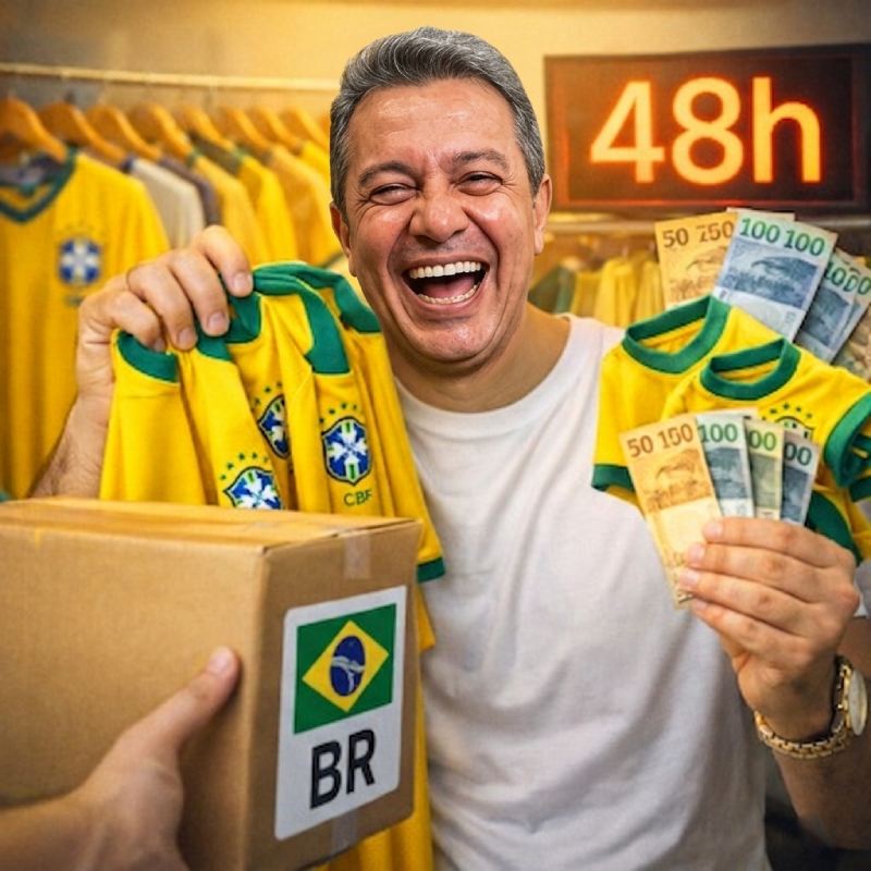 Pessoa com camisetas